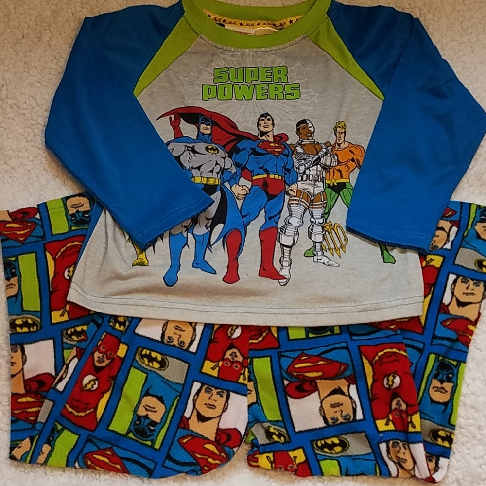 Justice League Boys Pajamas Set,  Blue size 4/5